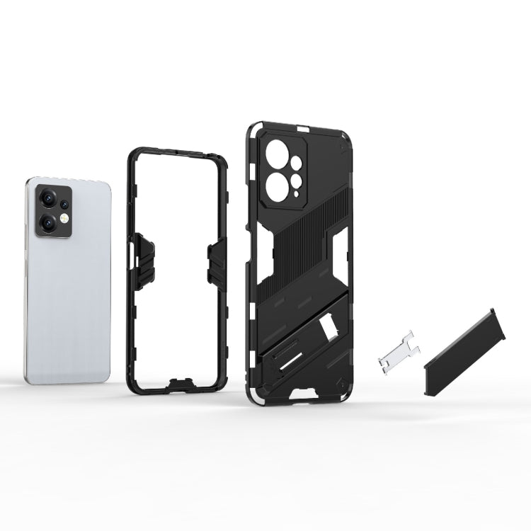 For Xiaomi Redmi Note 12 4G Global Punk Armor 2 in 1 PC + TPU Shockproof Phone Case with Holder