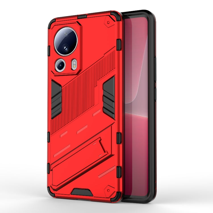 For Xiaomi 13 Lite Punk Armor 2 in 1 PC + TPU Shockproof Phone Case with Holder