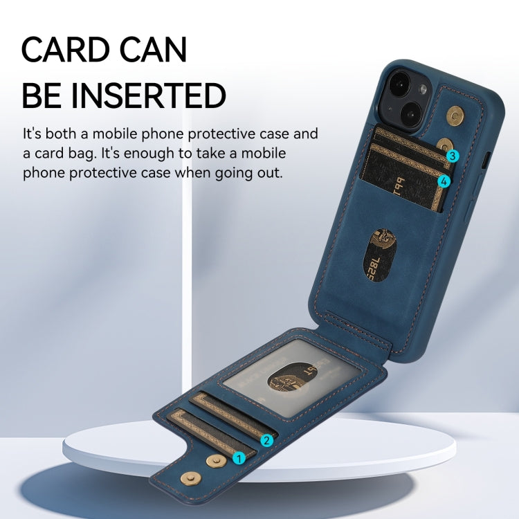 For iPhone 13 Armor Ring Wallet Back Cover Phone Case