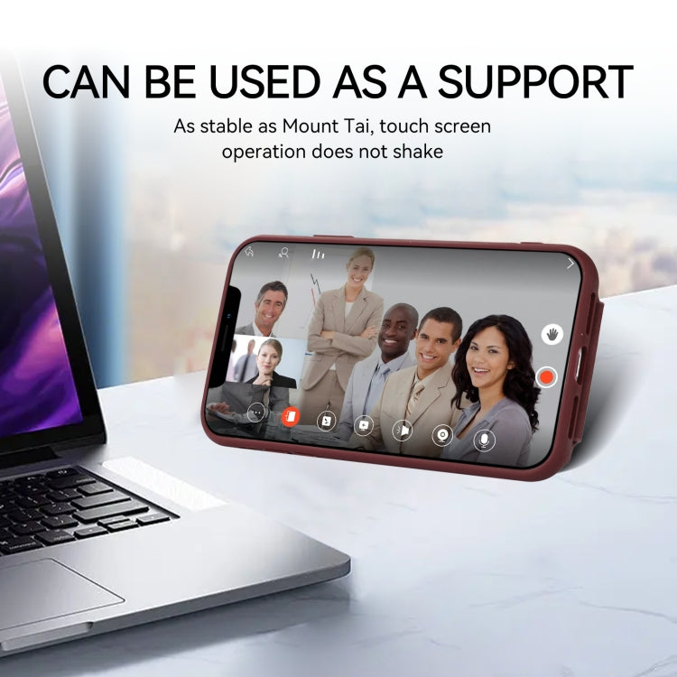 For iPhone XR Armor Ring Wallet Back Cover Phone Case