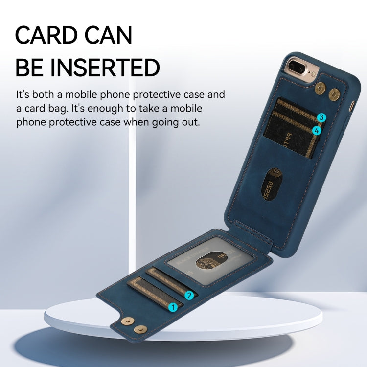 For iPhone SE 2022 / 2020 / 8 / 7 Armor Ring Wallet Back Cover Phone Case