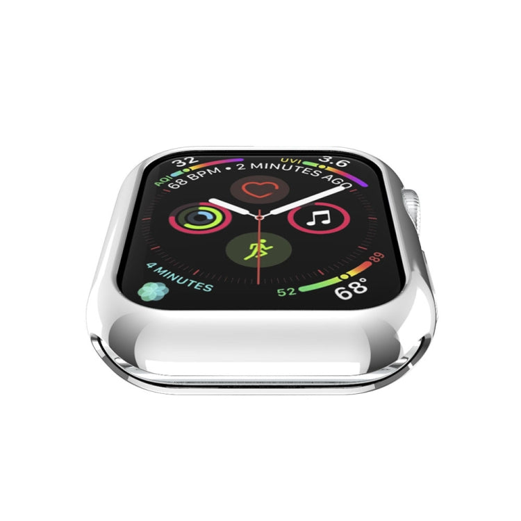 For Apple Watch Series 5 & 4 40mm Plating TPU Round Hole Hollowing Protective Case