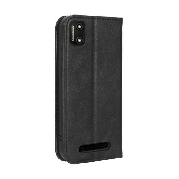 For Cloud Mobile Stratus C7 Magnetic Buckle Retro Texture Leather Phone Case