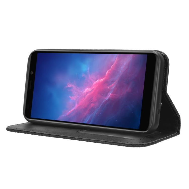 For Cloud Mobile Stratus C7 Magnetic Buckle Retro Texture Leather Phone Case