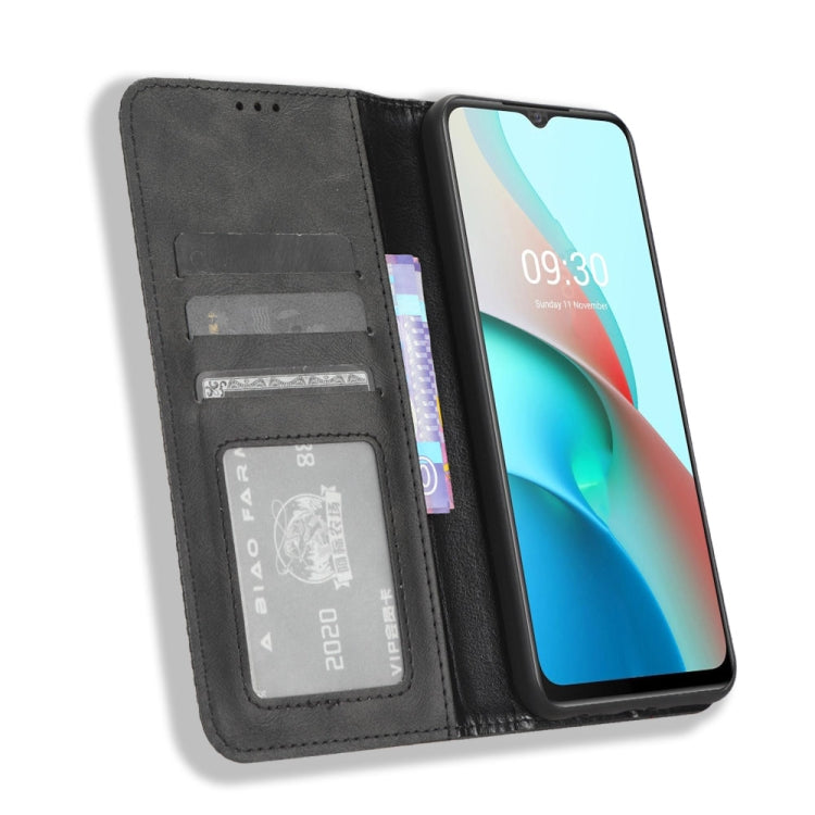 For Itel S18 S663L Magnetic Buckle Retro Texture Leather Phone Case