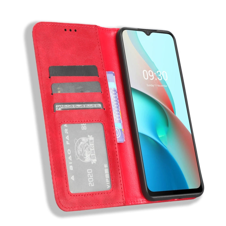 For Itel S18 S663L Magnetic Buckle Retro Texture Leather Phone Case