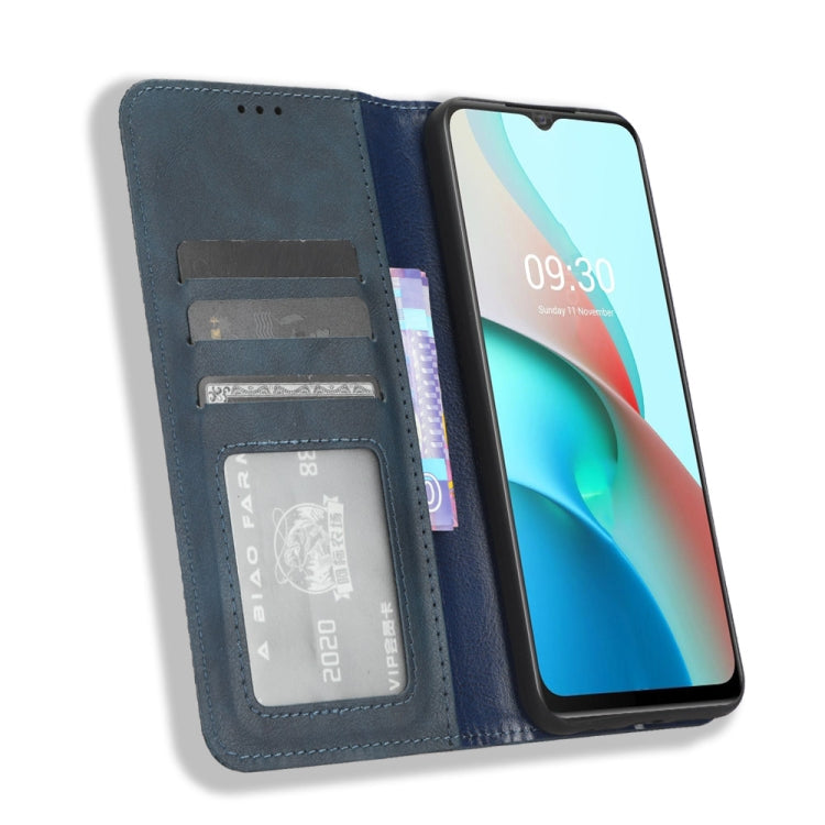 For Itel S18 S663L Magnetic Buckle Retro Texture Leather Phone Case