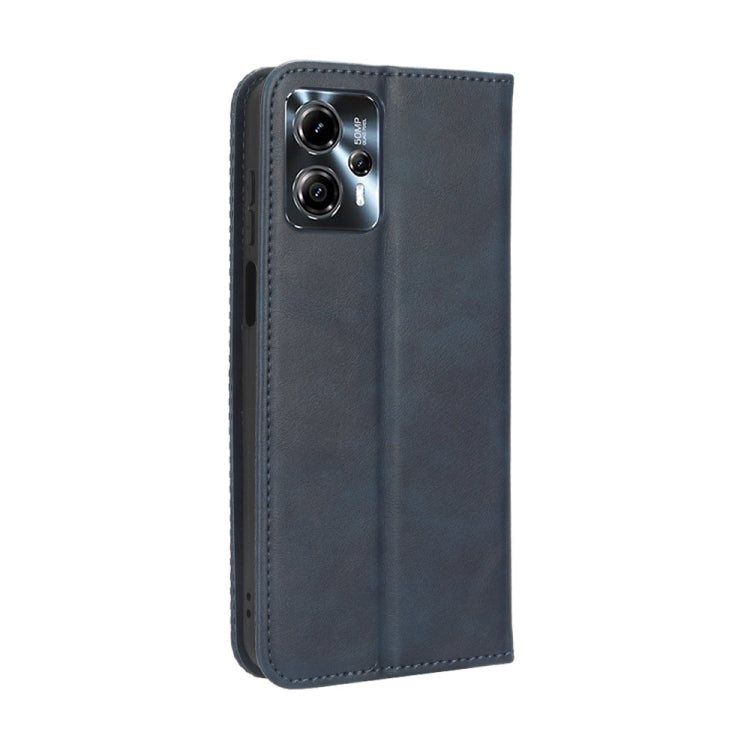 For Motorola Moto G13 / G23 4G Magnetic Buckle Retro Texture Leather Phone Case