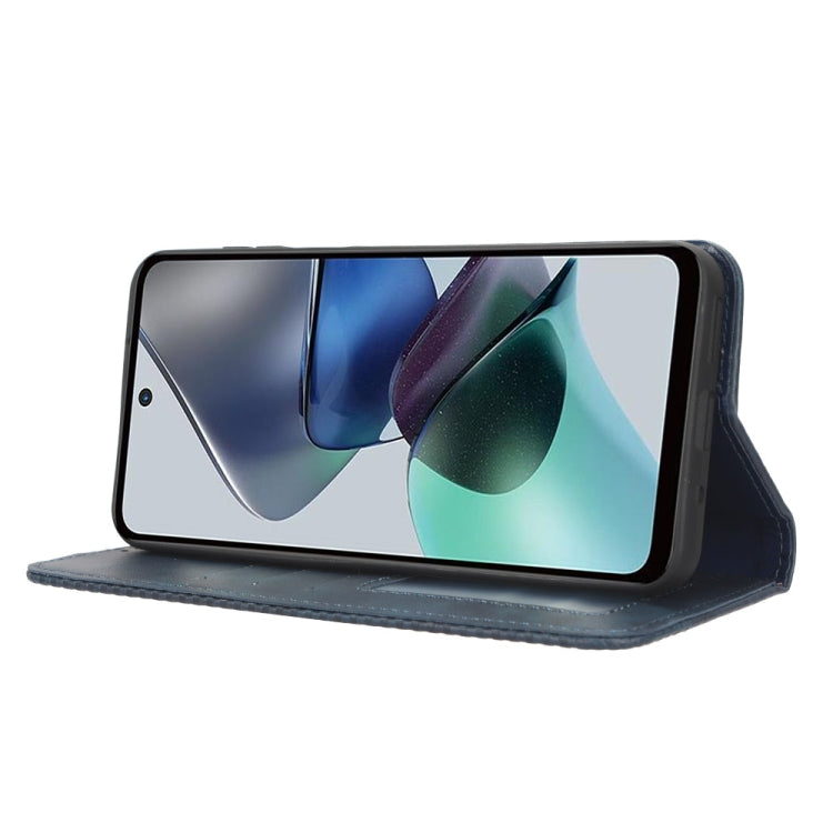 For Motorola Moto G13 / G23 4G Magnetic Buckle Retro Texture Leather Phone Case