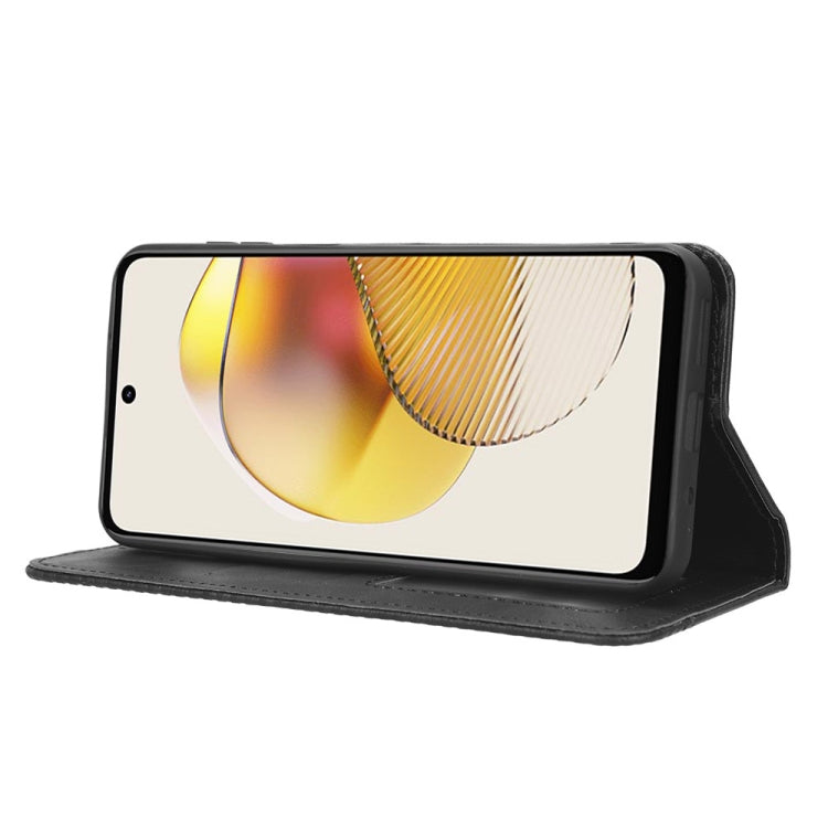 For Motorola Moto G53 5G Magnetic Buckle Retro Texture Leather Phone Case