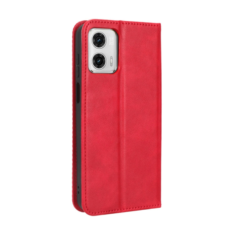 For Motorola Moto G53 5G Magnetic Buckle Retro Texture Leather Phone Case