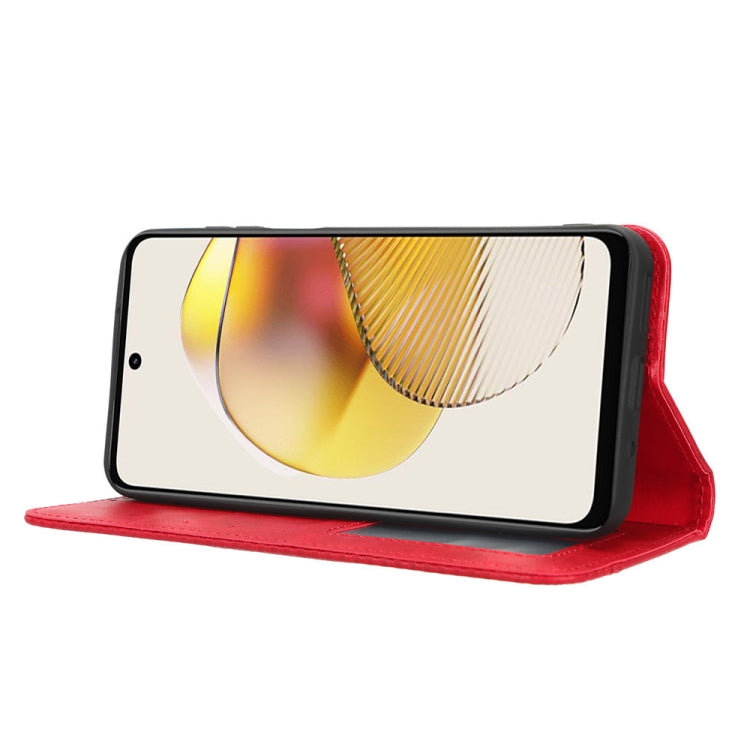 For Motorola Moto G73 5G Magnetic Buckle Retro Texture Leather Phone Case