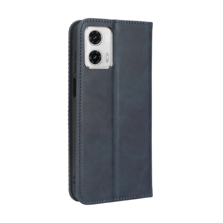 For Motorola Moto G73 5G Magnetic Buckle Retro Texture Leather Phone Case