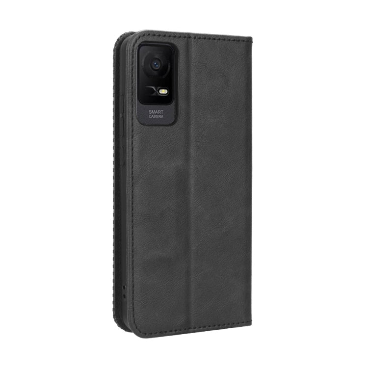For TCL Ion X Magnetic Buckle Retro Texture Leather Phone Case
