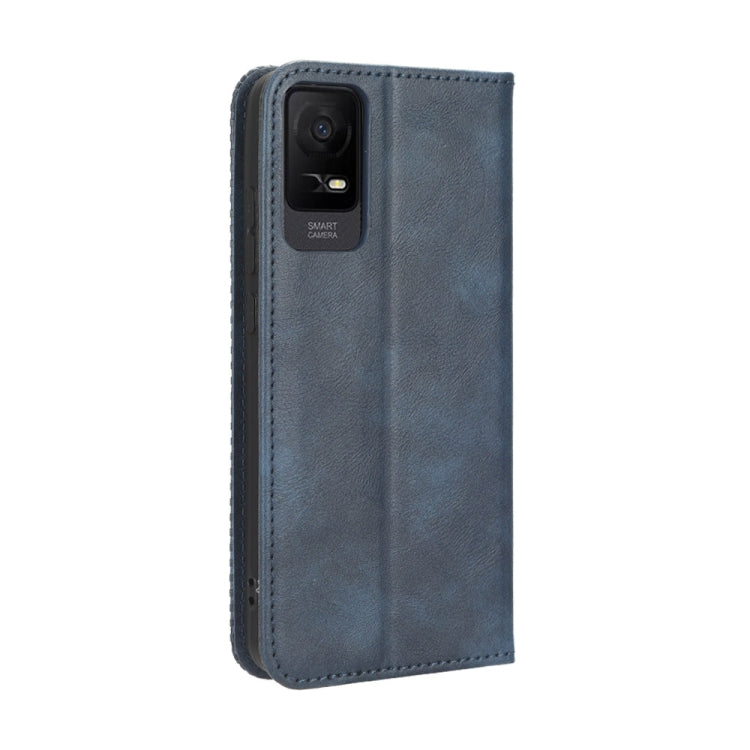 For TCL Ion X Magnetic Buckle Retro Texture Leather Phone Case