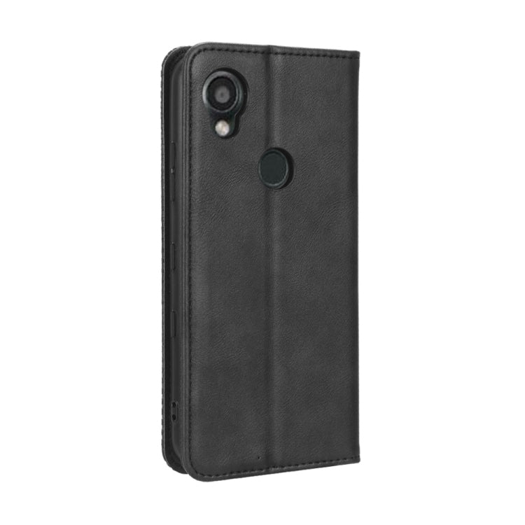 For Kyocera Digno SX3 KYG02 Magnetic Buckle Retro Texture Leather Phone Case