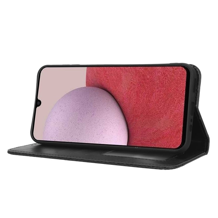 For Samsung Galaxy A24 4G Magnetic Buckle Retro Texture Leather Phone Case