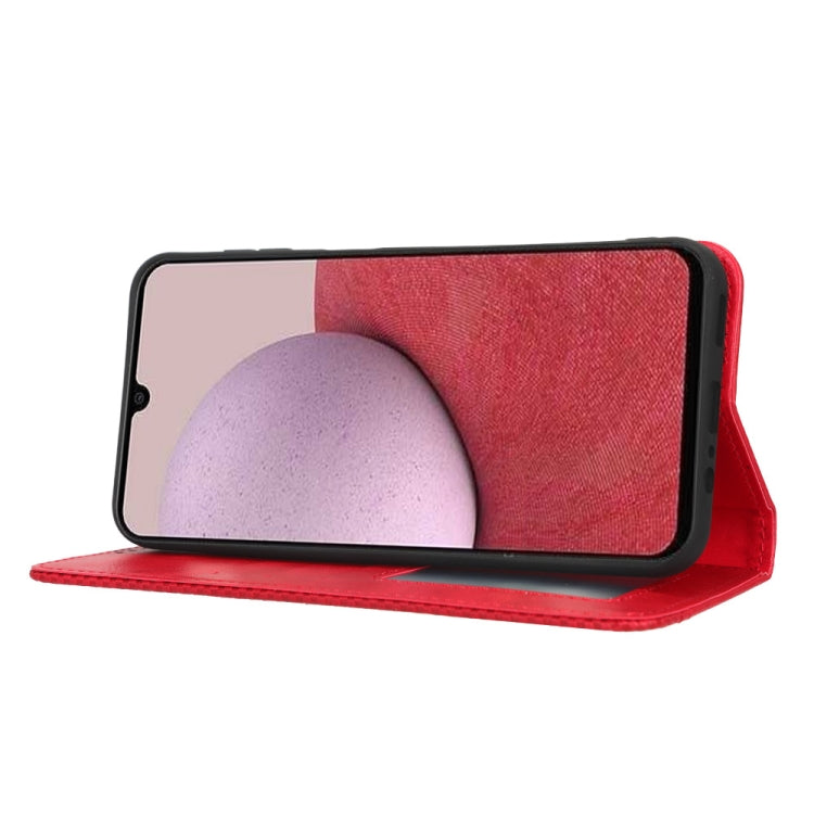 For Samsung Galaxy A24 4G Magnetic Buckle Retro Texture Leather Phone Case