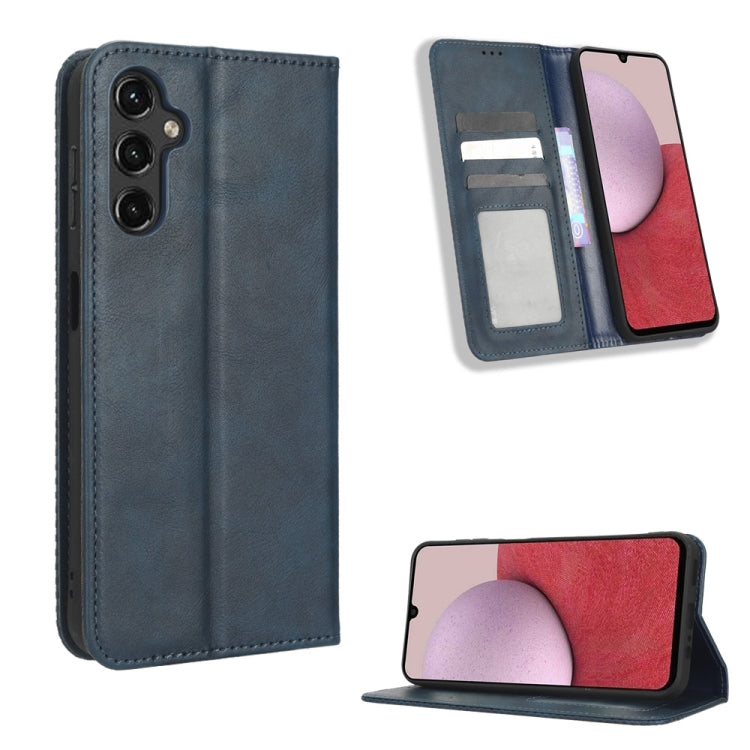 For Samsung Galaxy A24 4G Magnetic Buckle Retro Texture Leather Phone Case