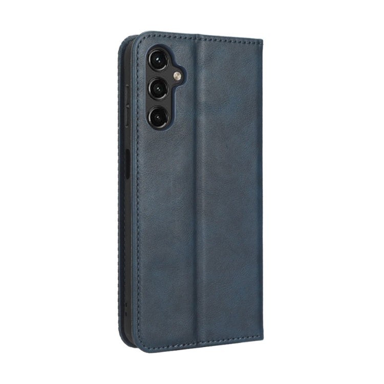For Samsung Galaxy A24 4G Magnetic Buckle Retro Texture Leather Phone Case