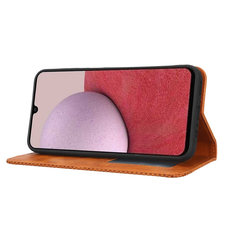 For Samsung Galaxy A24 4G Magnetic Buckle Retro Texture Leather Phone Case