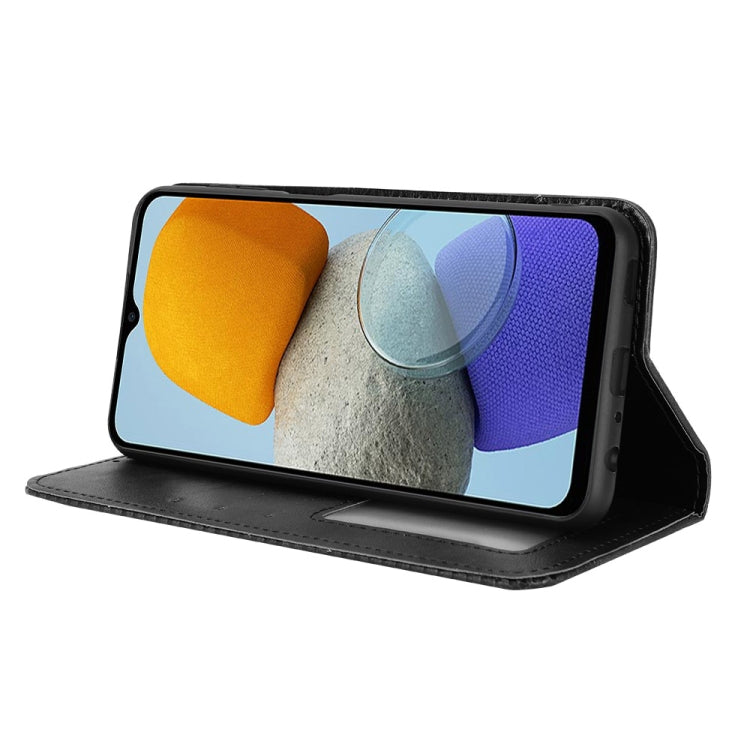 For Samsung Galaxy M13 4G / M23 5G Magnetic Buckle Retro Texture Leather Phone Case