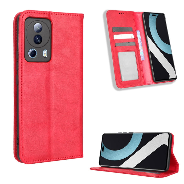 For Xiaomi 13 Lite / Civi 2 5G Magnetic Buckle Retro Texture Leather Phone Case