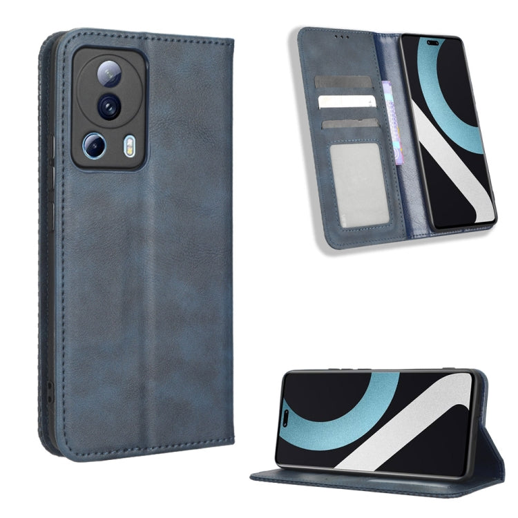 For Xiaomi 13 Lite / Civi 2 5G Magnetic Buckle Retro Texture Leather Phone Case