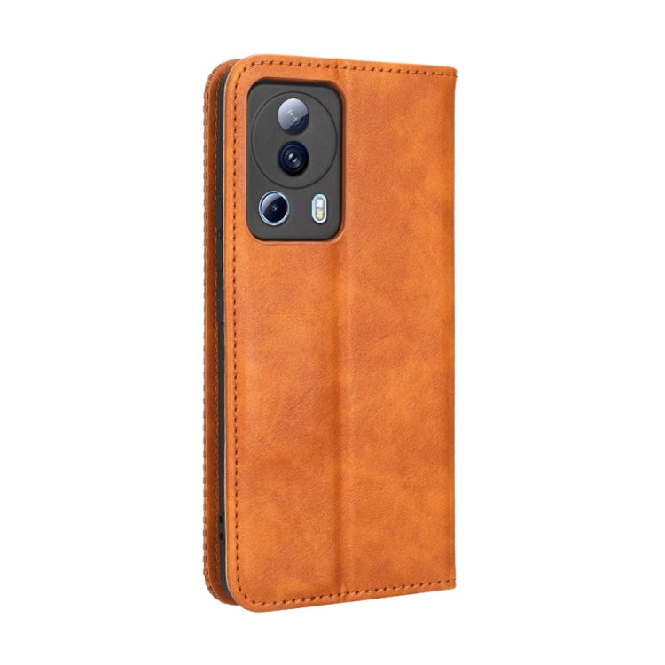 For Xiaomi 13 Lite / Civi 2 5G Magnetic Buckle Retro Texture Leather Phone Case