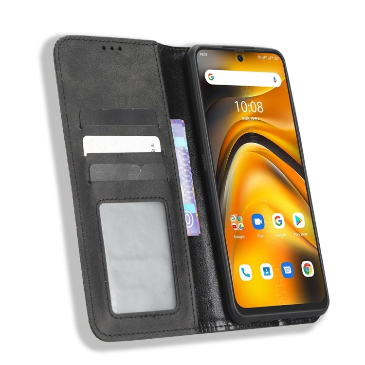 For Umidigi A13 Pro 5G Magnetic Buckle Retro Texture Leather Phone Case