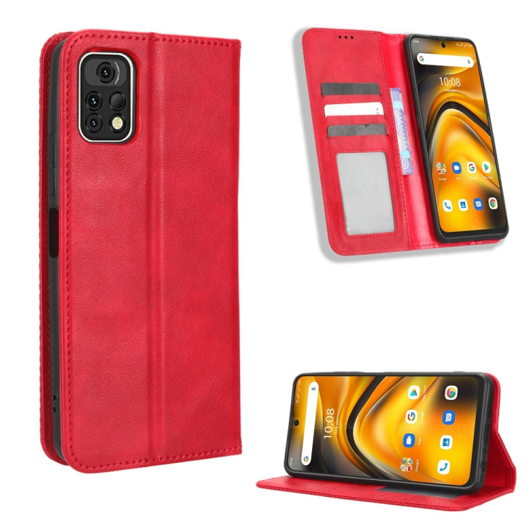 For Umidigi A13 Pro 5G Magnetic Buckle Retro Texture Leather Phone Case