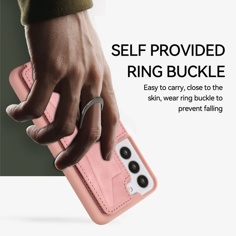 For Samsung Galaxy S23 5G Armor Ring Wallet Back Cover Phone Case