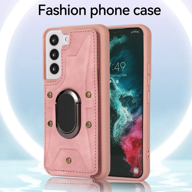 For Samsung Galaxy S23+ 5G Armor Ring Wallet Back Cover Phone Case