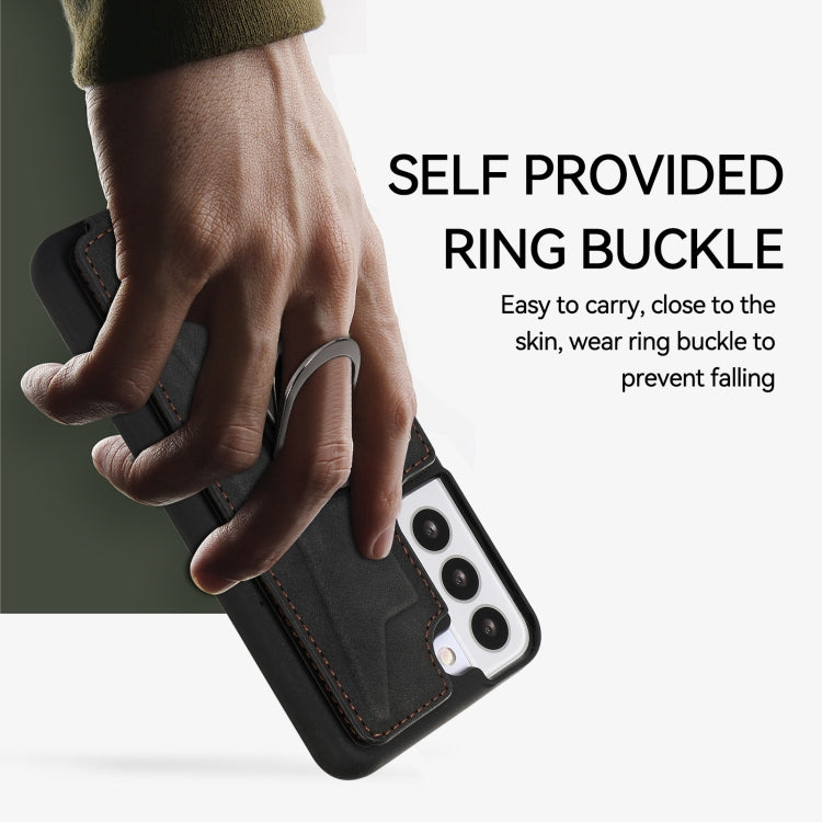 For Samsung Galaxy S22+ 5G Armor Ring Wallet Back Cover Phone Case