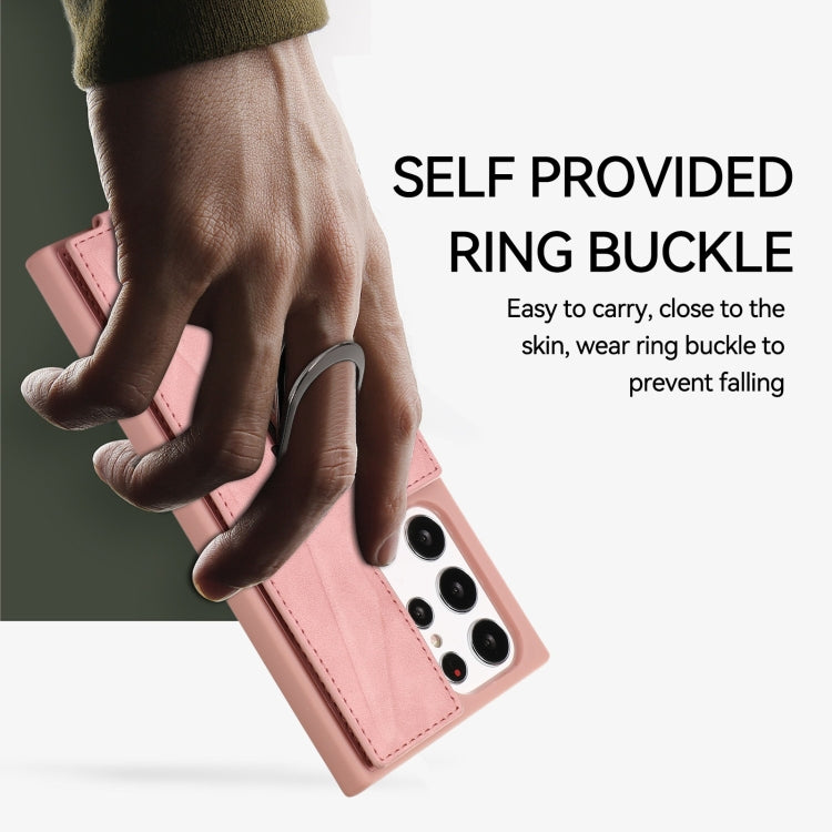 For Samsung Galaxy S22 Ultra 5G Armor Ring Wallet Back Cover Phone Case