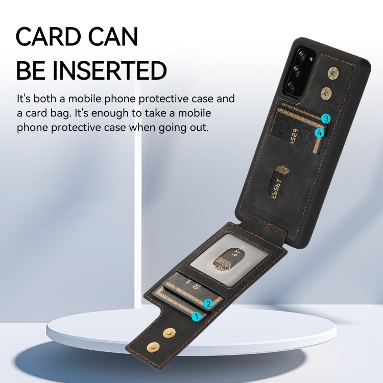 For Samsung Galaxy S20 FE Armor Ring Wallet Back Cover Phone Case