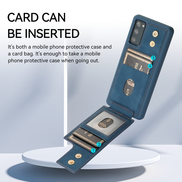 For Samsung Galaxy S20 FE Armor Ring Wallet Back Cover Phone Case
