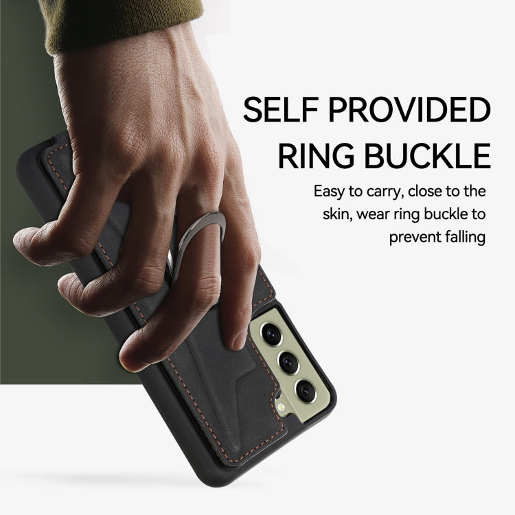 For Samsung Galaxy S21 5G Armor Ring Wallet Back Cover Phone Case