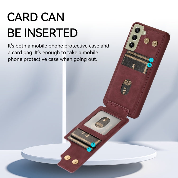 For Samsung Galaxy S21 5G Armor Ring Wallet Back Cover Phone Case