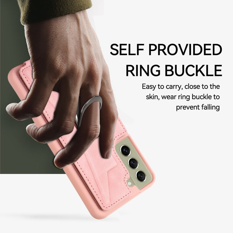 For Samsung Galaxy S21+ 5G Armor Ring Wallet Back Cover Phone Case