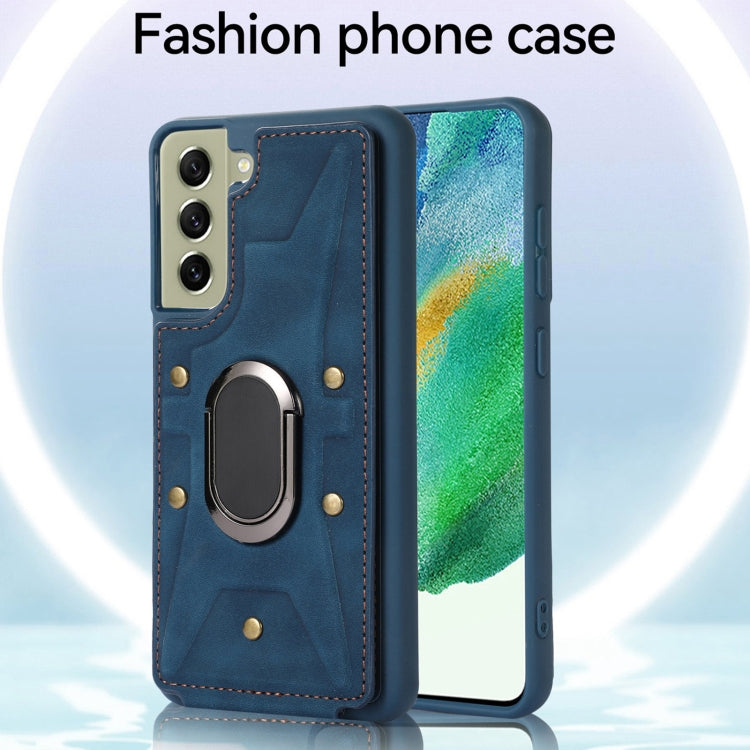 For Samsung Galaxy S21+ 5G Armor Ring Wallet Back Cover Phone Case