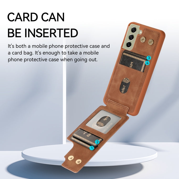 For Samsung Galaxy S21+ 5G Armor Ring Wallet Back Cover Phone Case