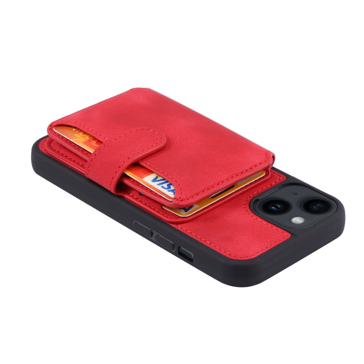 For iPhone 14 Skin Feel Dream Anti-theft Brush Shockproof Portable Skin Card Bag Phone Case