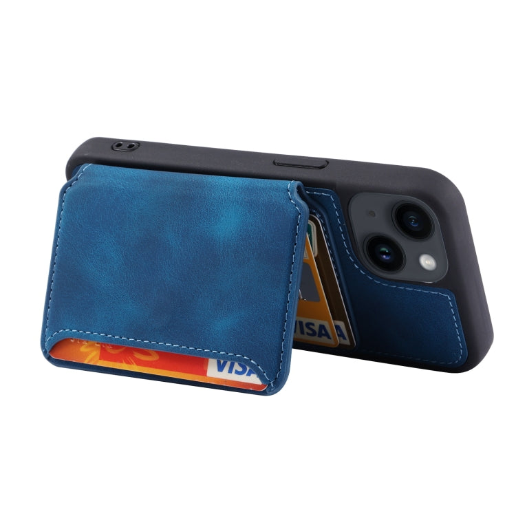 For iPhone 14 Skin Feel Dream Anti-theft Brush Shockproof Portable Skin Card Bag Phone Case