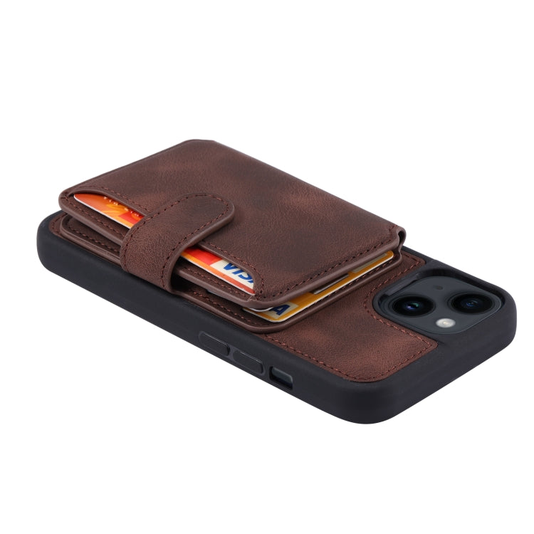For iPhone 14 Skin Feel Dream Anti-theft Brush Shockproof Portable Skin Card Bag Phone Case