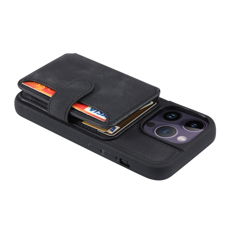For iPhone 14 Pro Skin Feel Dream Anti-theft Brush Shockproof Portable Skin Card Bag Phone Case