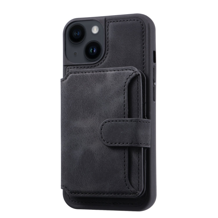 For iPhone 13 Skin Feel Dream Anti-theft Brush Shockproof Portable Skin Card Bag Phone Case