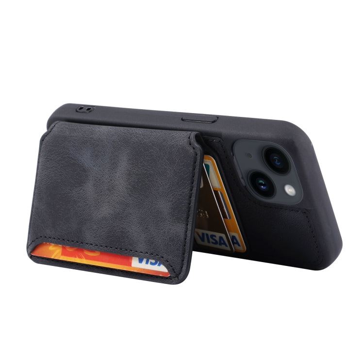 For iPhone 13 Skin Feel Dream Anti-theft Brush Shockproof Portable Skin Card Bag Phone Case