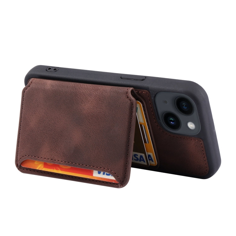 For iPhone 13 Skin Feel Dream Anti-theft Brush Shockproof Portable Skin Card Bag Phone Case