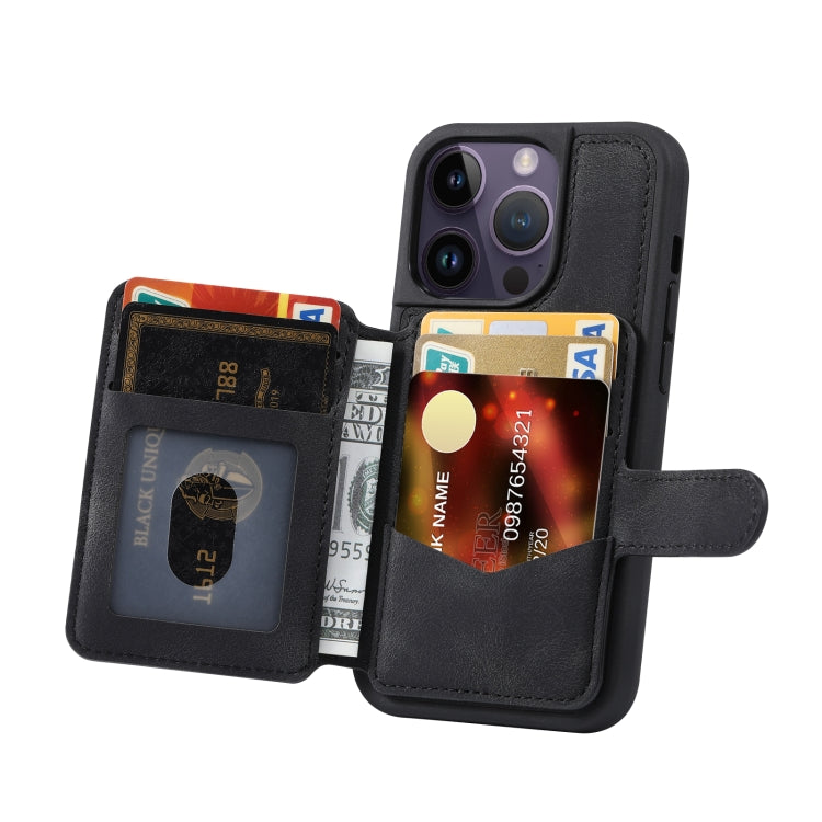 For iPhone 13 Pro Skin Feel Dream Anti-theft Brush Shockproof Portable Skin Card Bag Phone Case